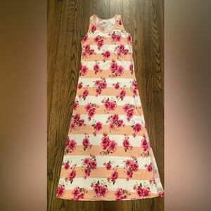 Floral Striped Maxi dress